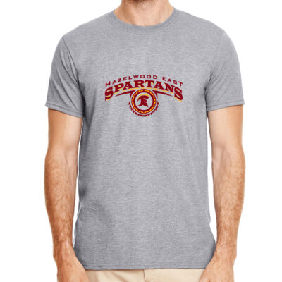 G640 Hazelwood East Spartans Gildan Adult Softstyle® T-Shirt Thumbnail