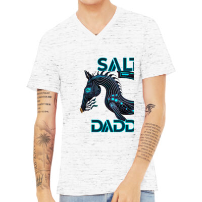 Salt Daddy 3655C Bella + Canvas Unisex Textured Jersey V-Neck T-Shirt Thumbnail