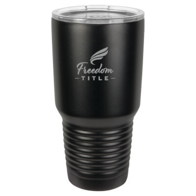 Freedom Title - Polar Camel 30 oz. Coral Ringneck Vacuum Insulated Tumbler w/Lid & Silver Ring  Thumbnail