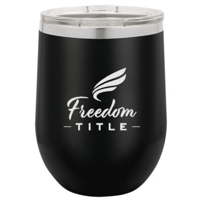 Freedom Title - Polar Camel 12 oz. Vacuum Insulated Stemless Wine Tumbler with Lid Thumbnail