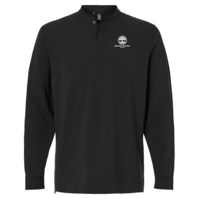 Men's Henley Long Sleeve T-Shirt - A597 Thumbnail