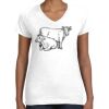 Women's Fine Jersey V-Neck Tee Women's Fine Jersey V-Neck Tee Thumbnail
