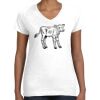 Women's Fine Jersey V-Neck Tee Women's Fine Jersey V-Neck Tee Thumbnail