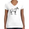 Women's Fine Jersey V-Neck Tee Thumbnail