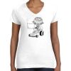 Women's Fine Jersey V-Neck Tee Women's Fine Jersey V-Neck Tee Thumbnail