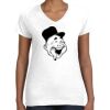 Women's Fine Jersey V-Neck Tee Thumbnail