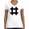 Women's Fine Jersey V-Neck Tee Women's Fine Jersey V-Neck Tee Thumbnail