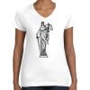 Women's Fine Jersey V-Neck Tee Thumbnail
