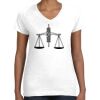 Women's Fine Jersey V-Neck Tee Women's Fine Jersey V-Neck Tee Thumbnail
