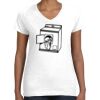 Women's Fine Jersey V-Neck Tee Women's Fine Jersey V-Neck Tee Thumbnail