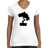 Women's Fine Jersey V-Neck Tee Thumbnail