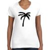Women's Fine Jersey V-Neck Tee Thumbnail