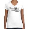 Women's Fine Jersey V-Neck Tee Thumbnail